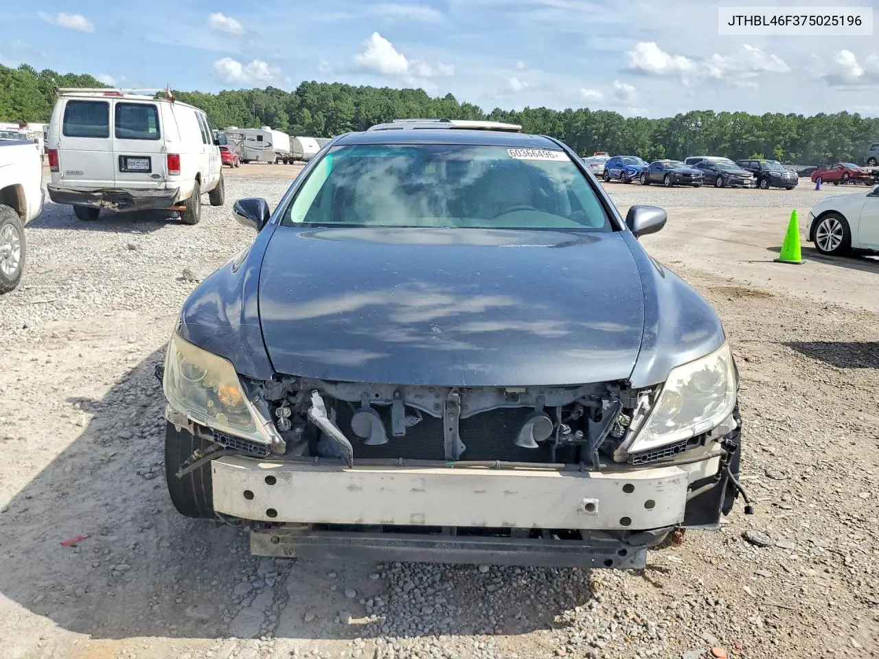 2007 Lexus Ls 460 VIN: JTHBL46F375025196 Lot: 60366496