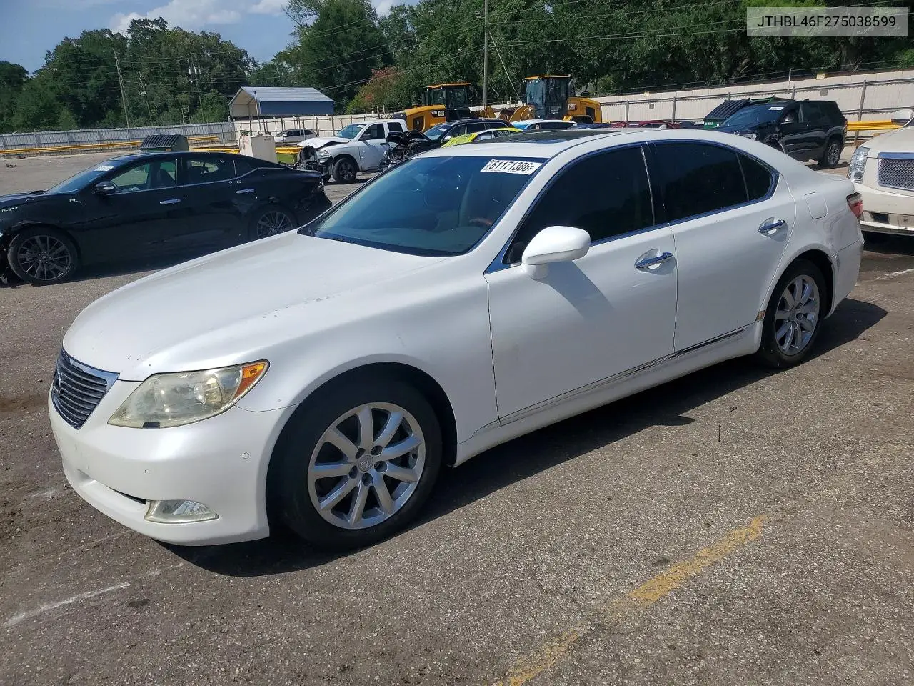 2007 Lexus Ls 460 VIN: JTHBL46F275038599 Lot: 61171386