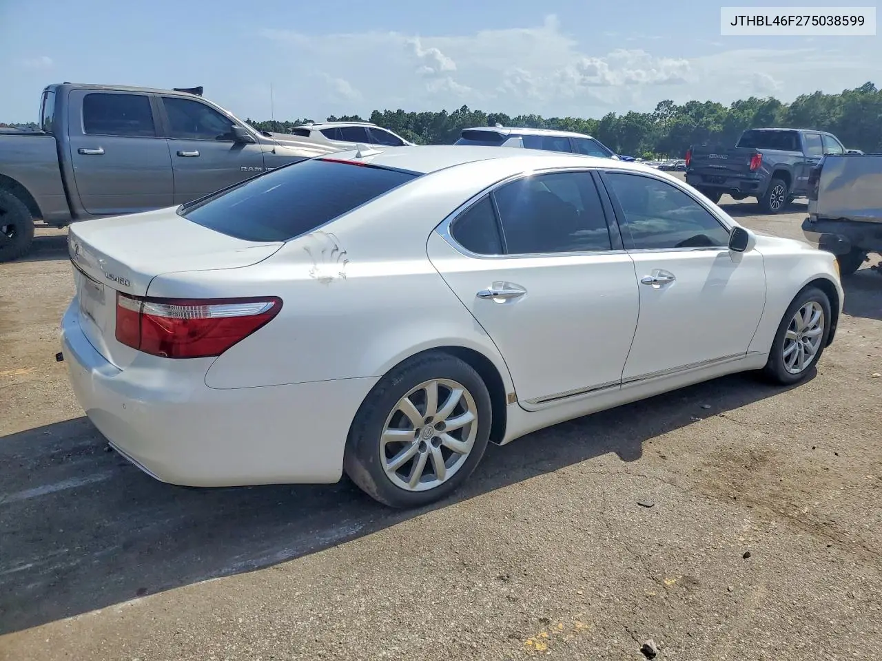 2007 Lexus Ls 460 VIN: JTHBL46F275038599 Lot: 61171386