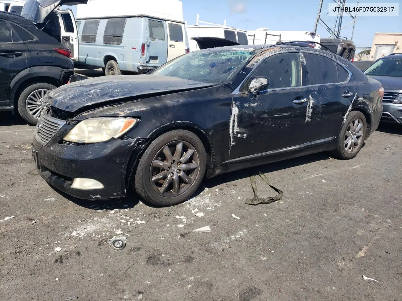 2007 Lexus Ls 460 VIN: JTHBL46F075032817 Lot: 62282813