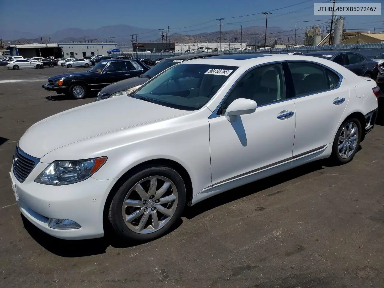2008 Lexus Ls 460 VIN: JTHBL46FX85072467 Lot: 56462656