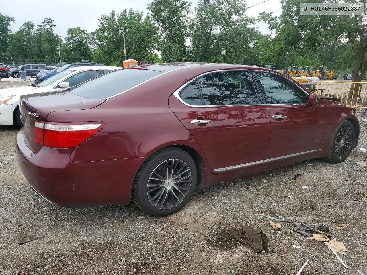 2008 Lexus Ls 460L VIN: JTHGL46F385022337 Lot: 60445446