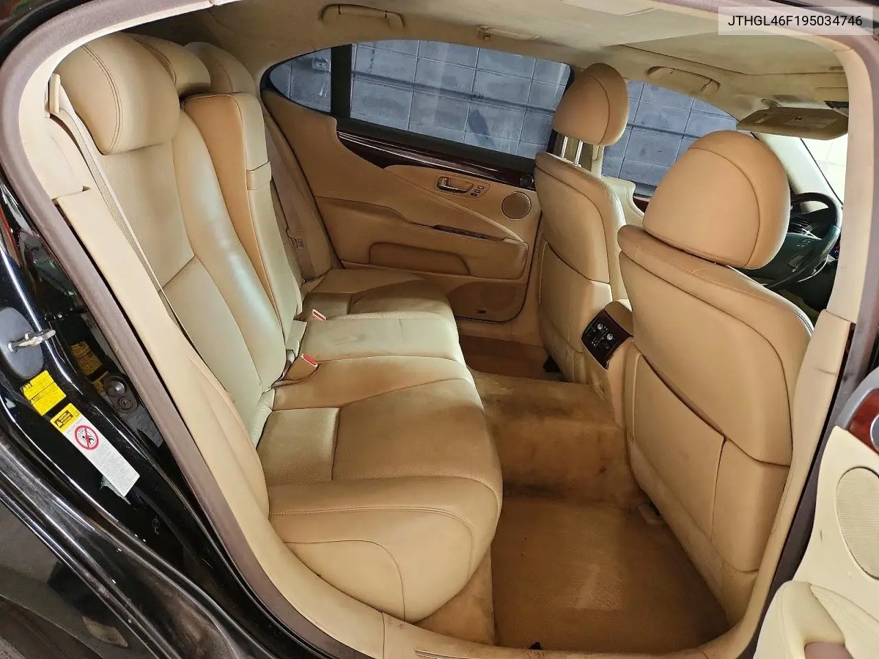 2009 Lexus Ls 460L VIN: JTHGL46F195034746 Lot: 61579796
