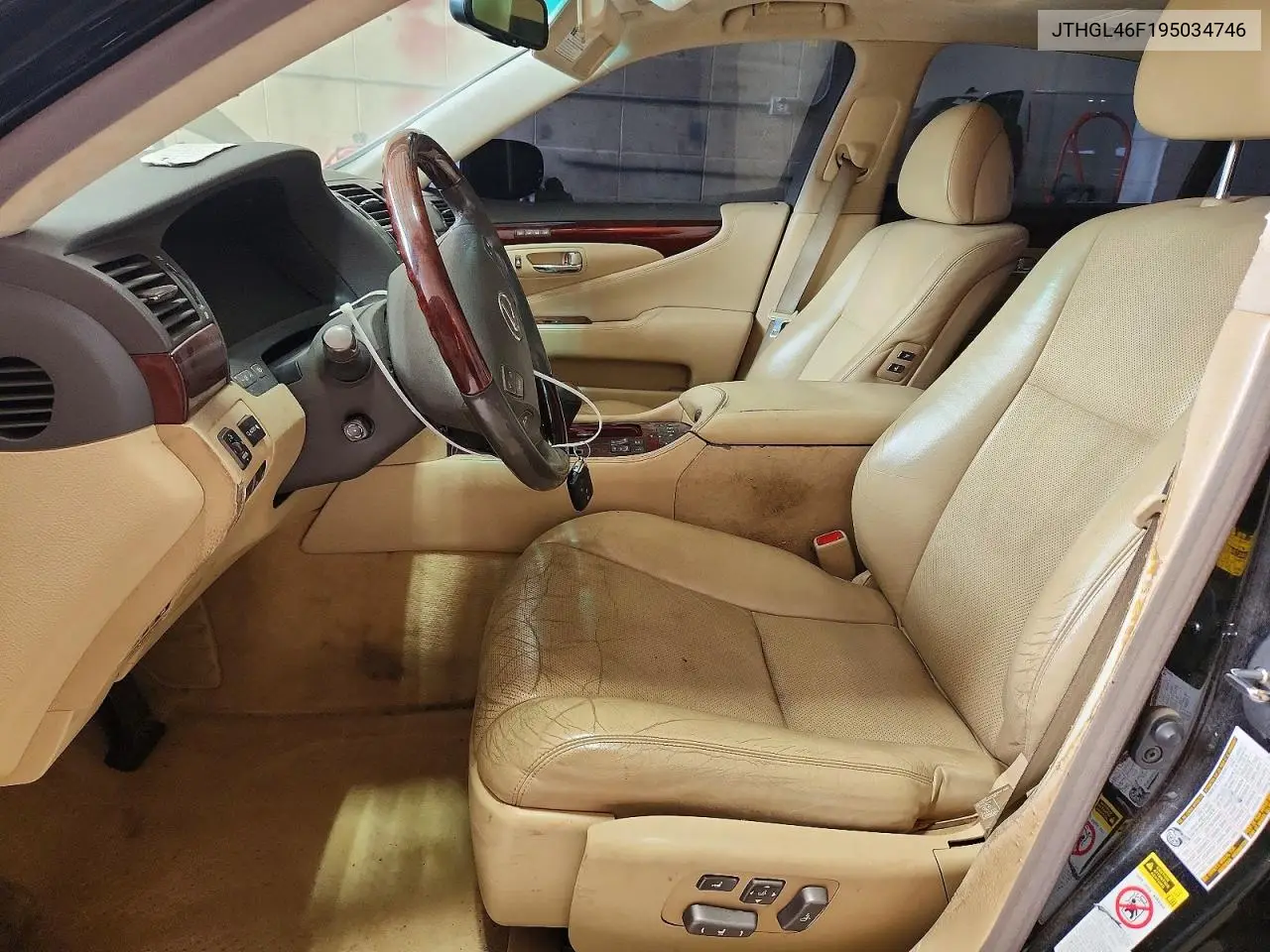 2009 Lexus Ls 460L VIN: JTHGL46F195034746 Lot: 61579796