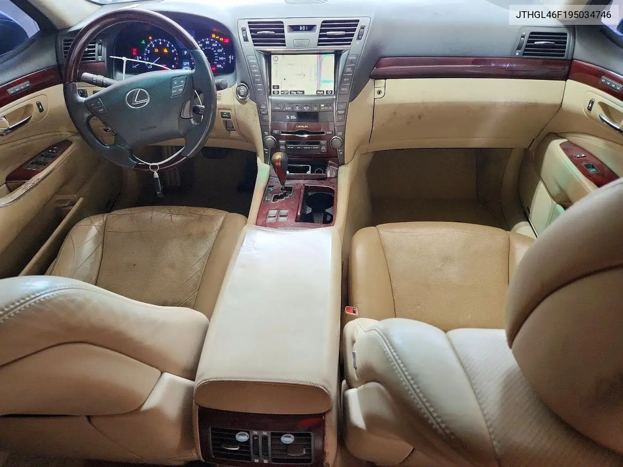 2009 Lexus Ls 460L VIN: JTHGL46F195034746 Lot: 61579796
