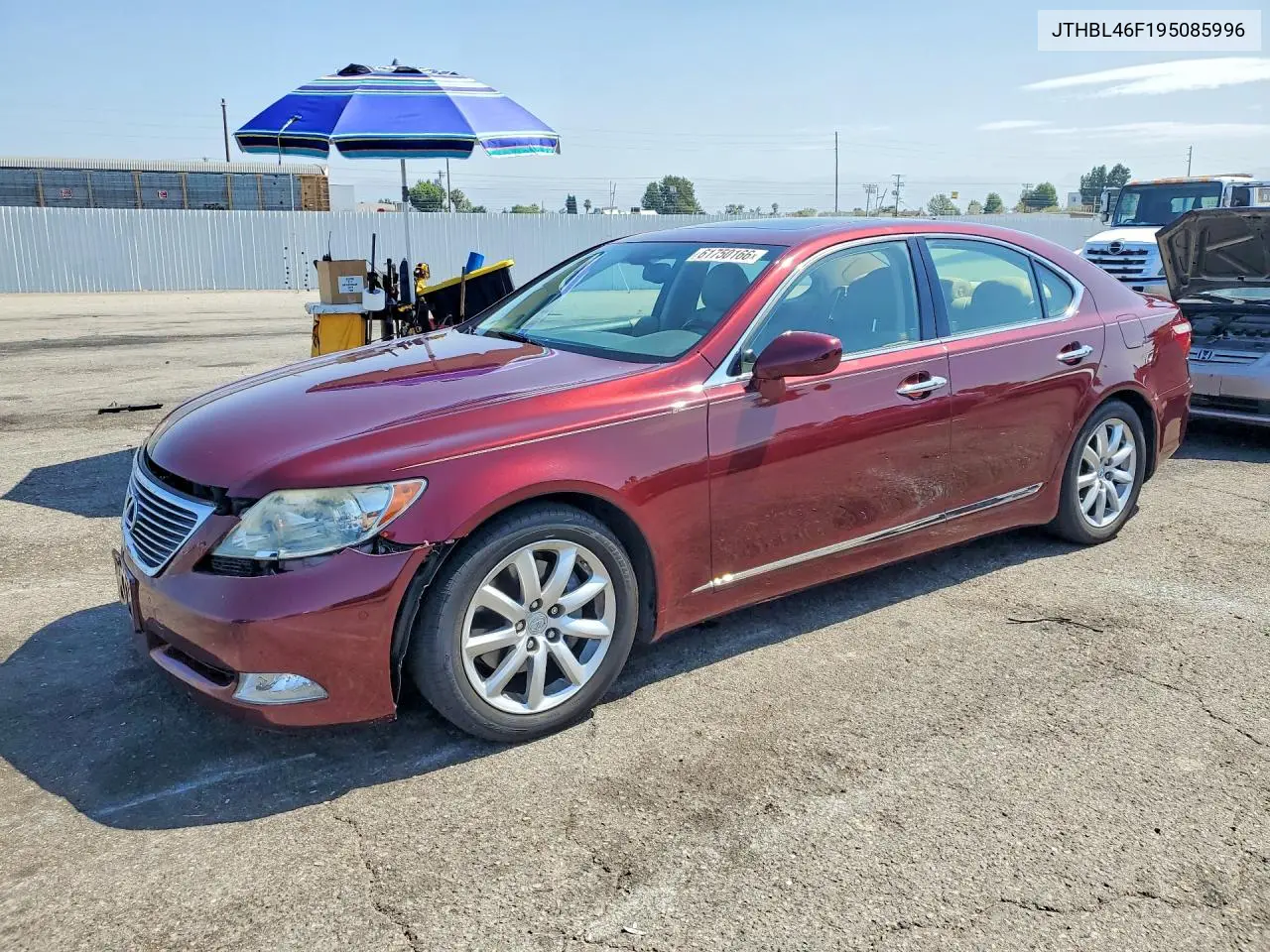 2009 Lexus Ls 460 VIN: JTHBL46F195085996 Lot: 61750166