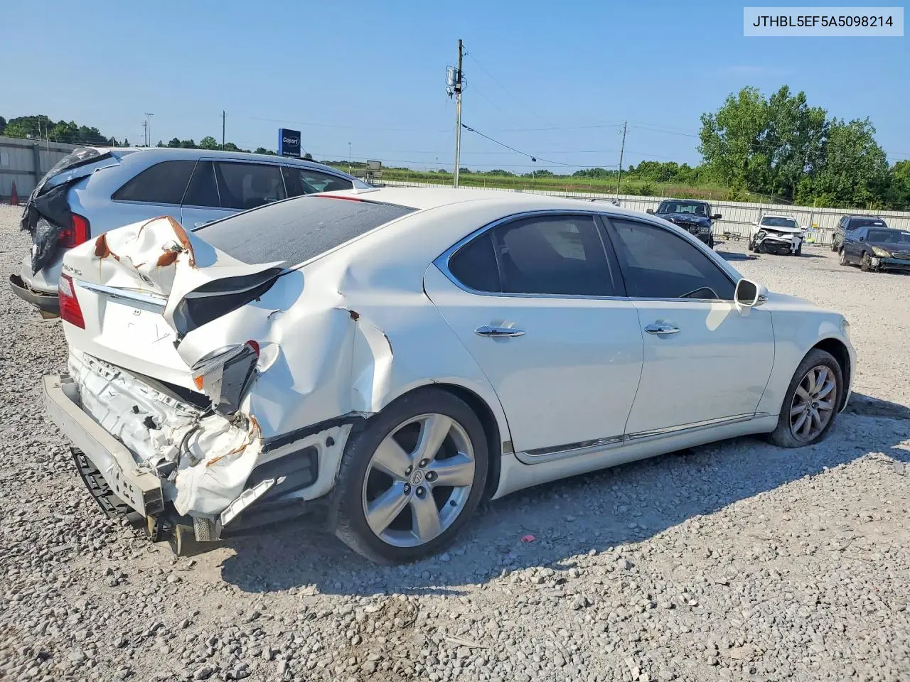 2010 Lexus Ls 460 VIN: JTHBL5EF5A5098214 Lot: 59352636