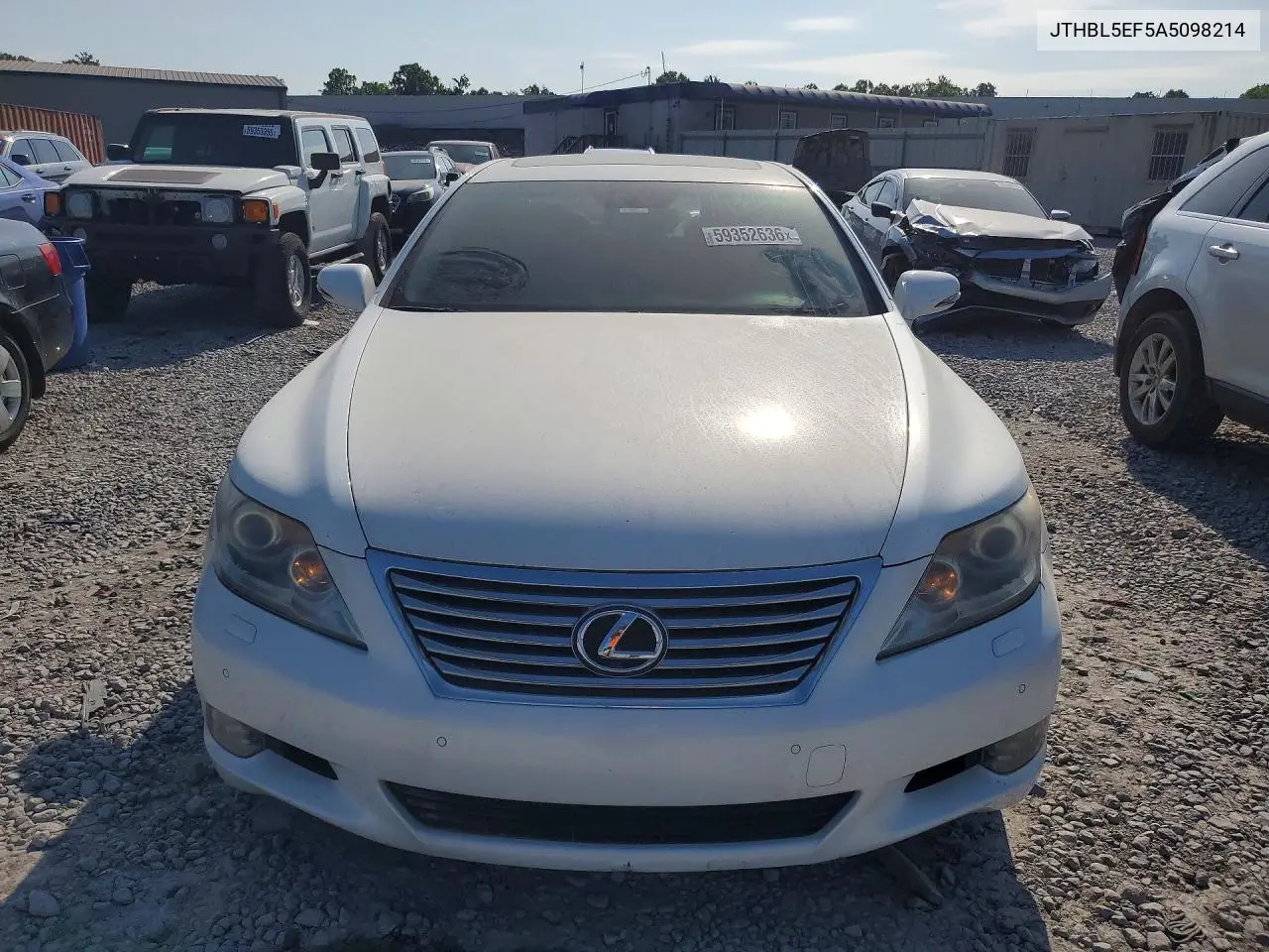 2010 Lexus Ls 460 VIN: JTHBL5EF5A5098214 Lot: 59352636