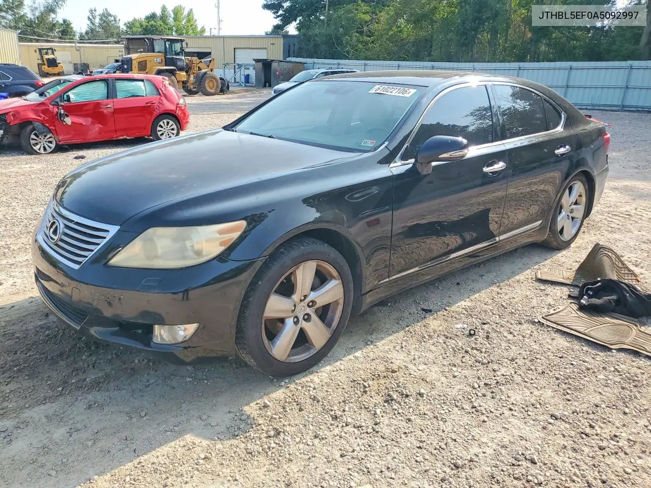 2010 Lexus Ls 460 VIN: JTHBL5EF0A5092997 Lot: 61022106