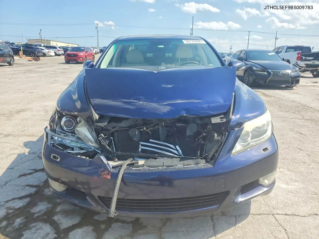 2011 Lexus Ls 460 VIN: JTHCL5EF9B5009783 Lot: 59778466