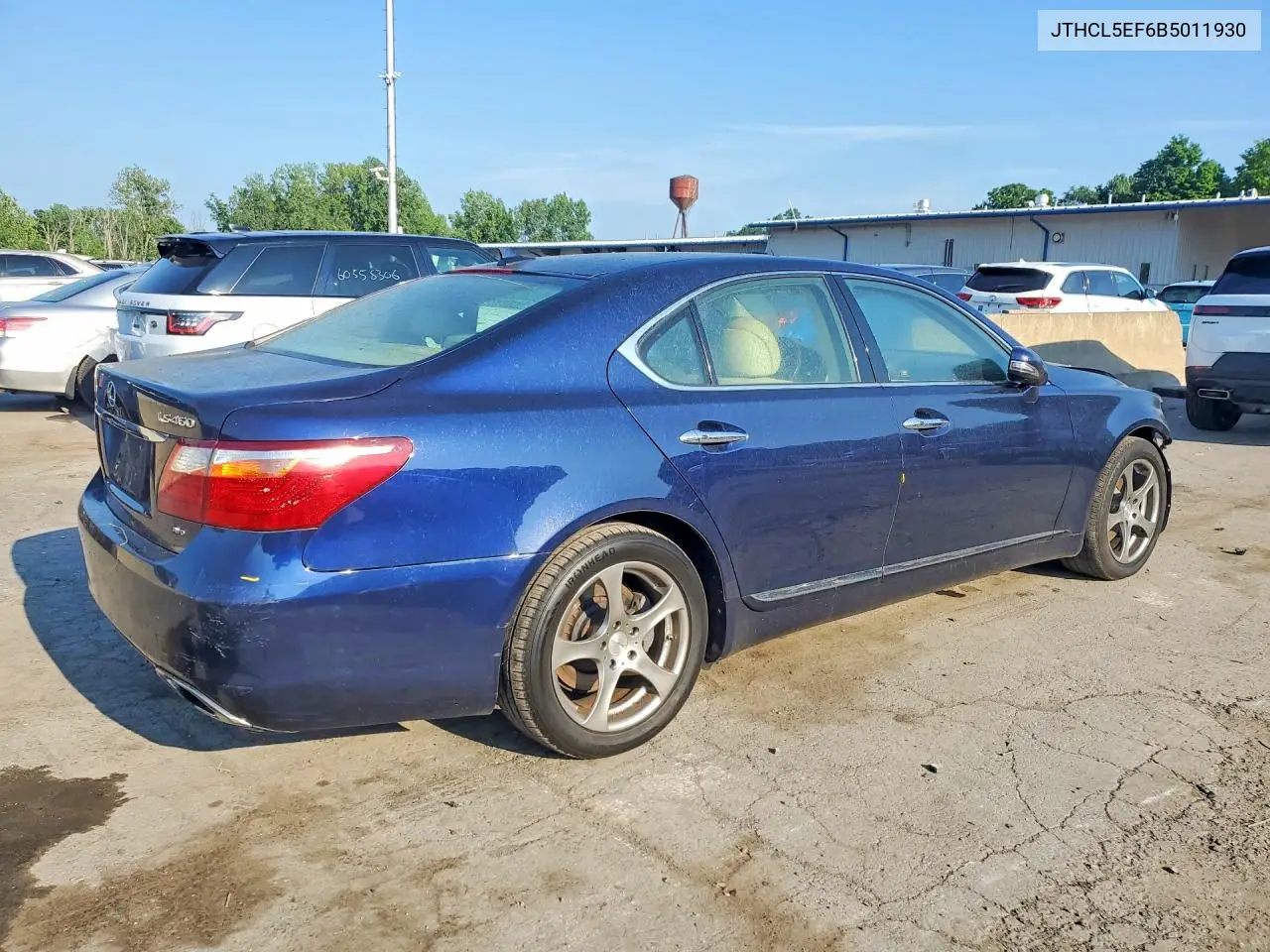 2011 Lexus Ls 460 VIN: JTHCL5EF6B5011930 Lot: 60887866