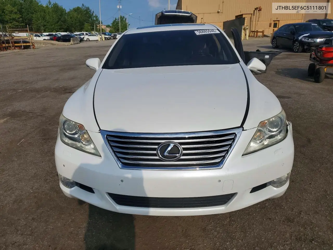 2012 Lexus Ls 460 VIN: JTHBL5EF6C5111801 Lot: 56885946