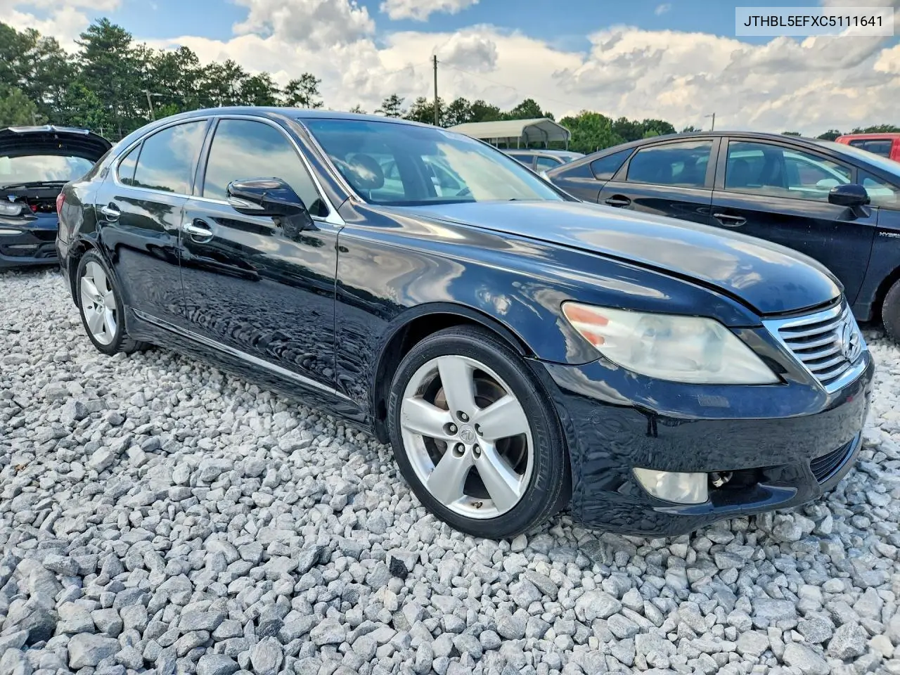 2012 Lexus Ls 460 VIN: JTHBL5EFXC5111641 Lot: 60403846