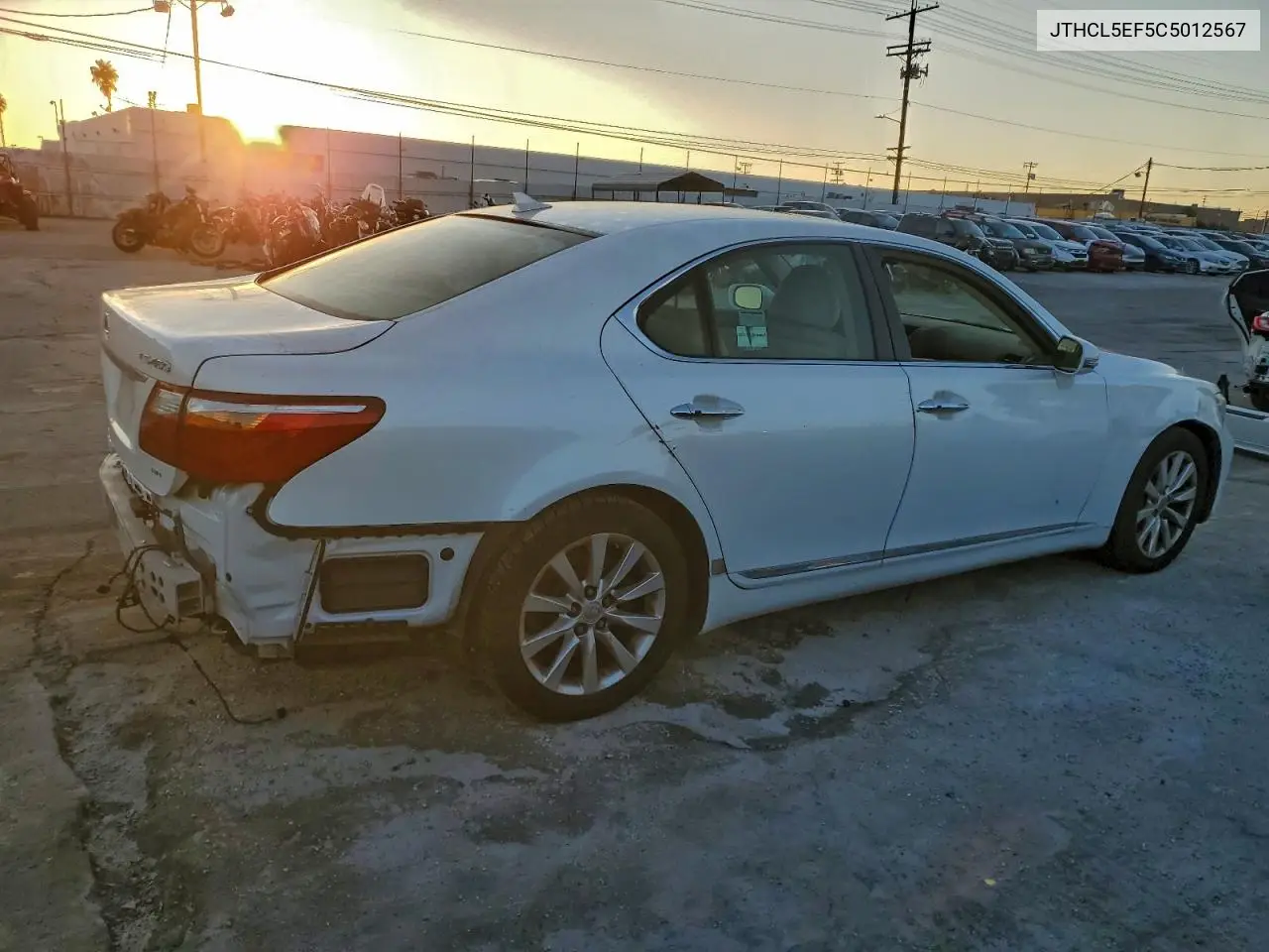JTHCL5EF5C5012567 2012 Lexus Ls 460