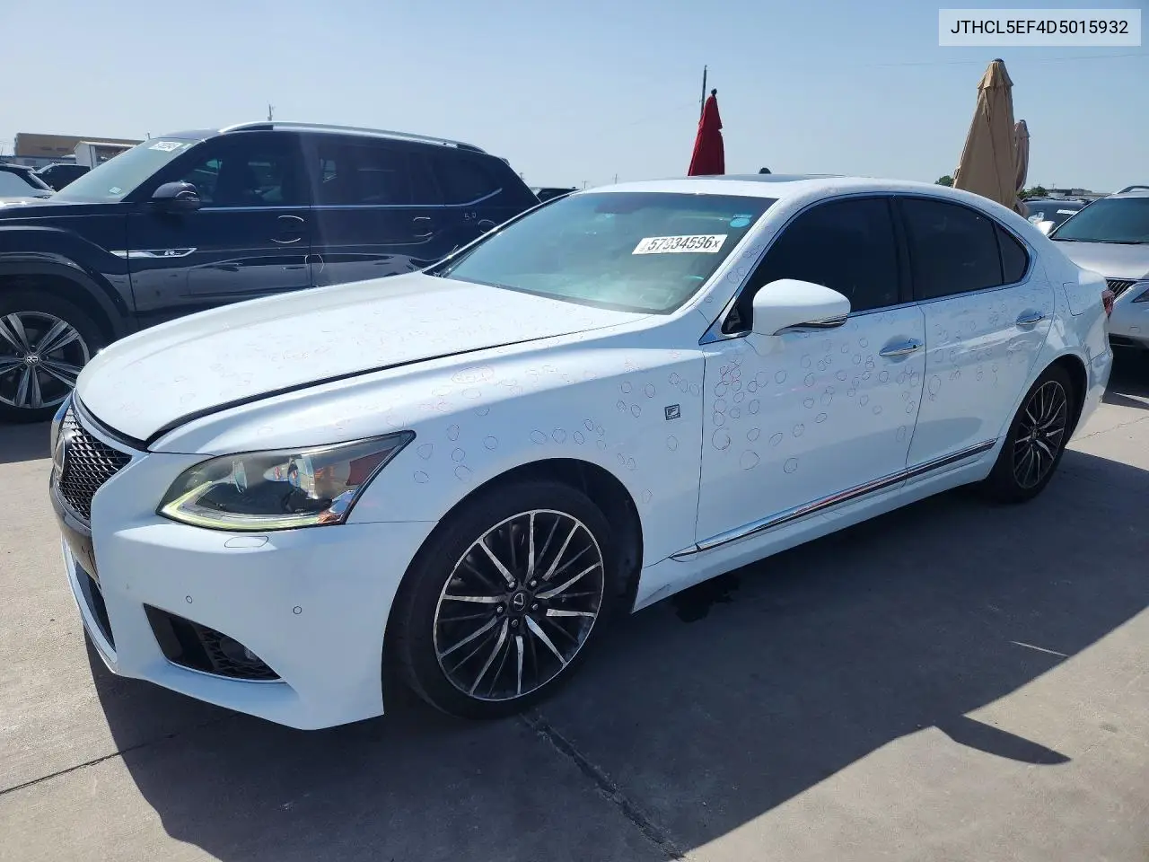 2013 Lexus Ls 460 VIN: JTHCL5EF4D5015932 Lot: 57934596