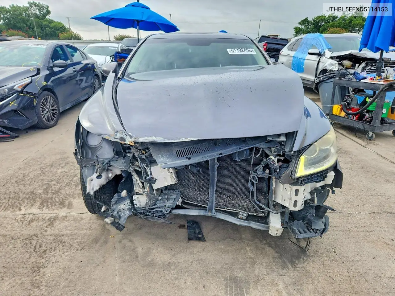 2013 Lexus Ls 460 VIN: JTHBL5EFXD5114153 Lot: 61192456