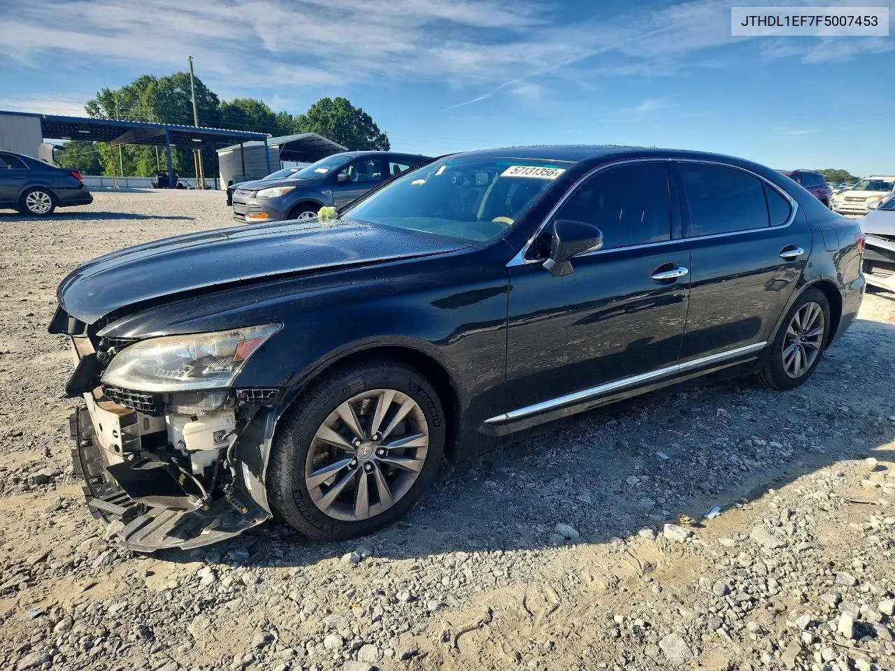 2015 Lexus Ls 460L VIN: JTHDL1EF7F5007453 Lot: 57131356