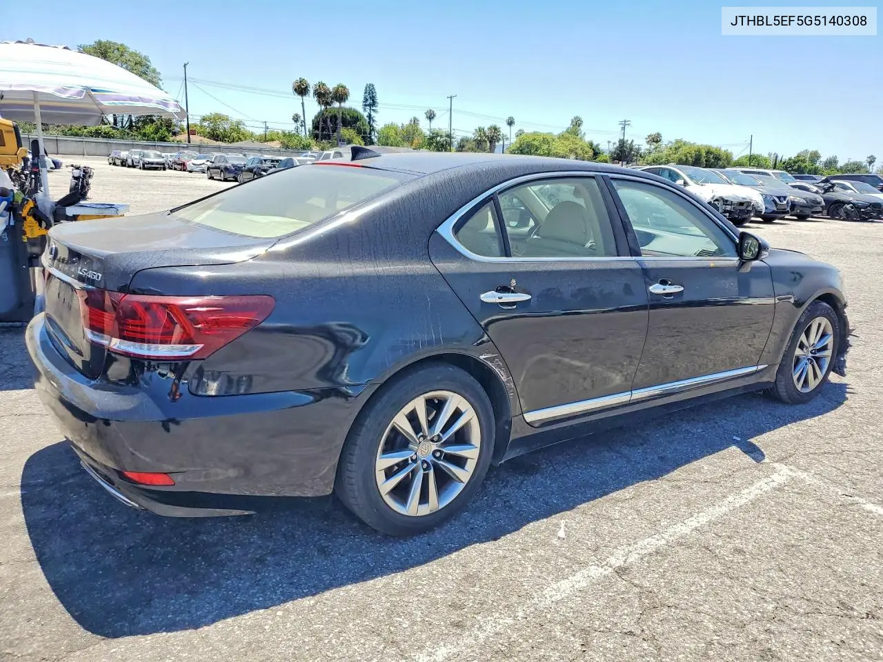 2016 Lexus Ls 460 VIN: JTHBL5EF5G5140308 Lot: 59376106