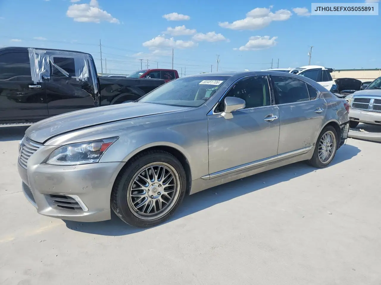 2016 Lexus Ls 460L VIN: JTHGL5EFXG5055891 Lot: 60481706