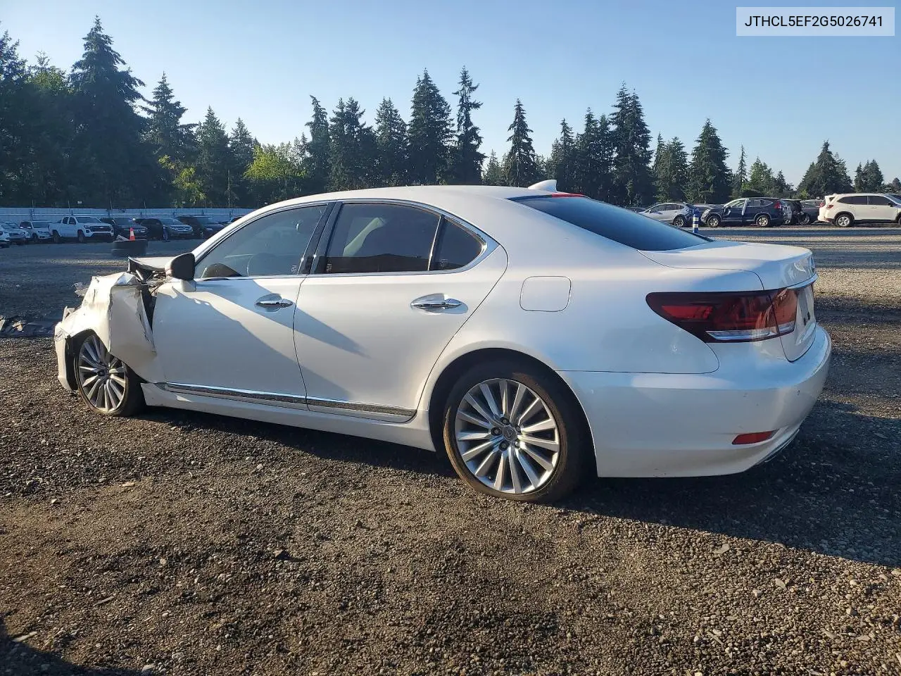 2016 Lexus Ls 460 VIN: JTHCL5EF2G5026741 Lot: 61240466