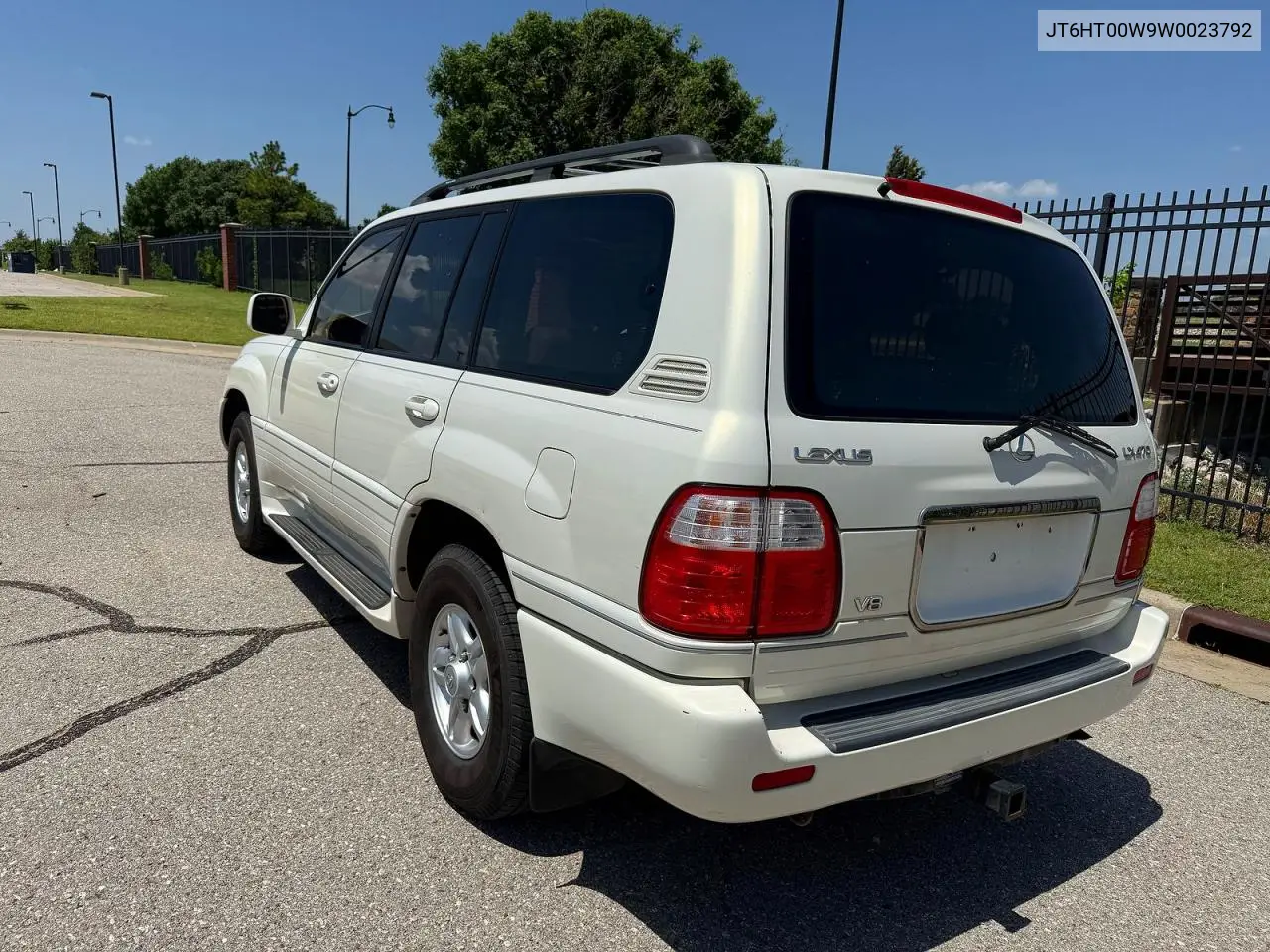 1998 Lexus Lx 470 VIN: JT6HT00W9W0023792 Lot: 62101506