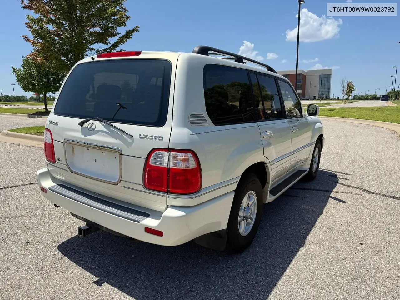 1998 Lexus Lx 470 VIN: JT6HT00W9W0023792 Lot: 62101506