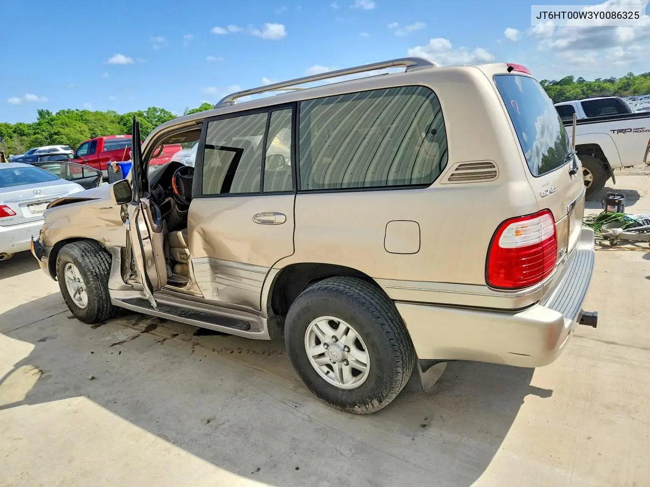 2000 Lexus Lx 470 Base VIN: JT6HT00W3Y0086325 Lot: 48484886