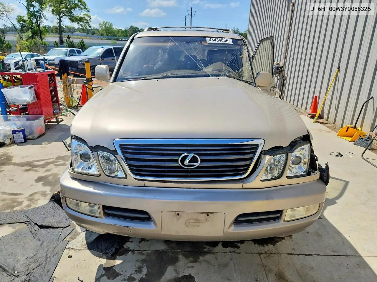 2000 Lexus Lx 470 Base VIN: JT6HT00W3Y0086325 Lot: 48484886