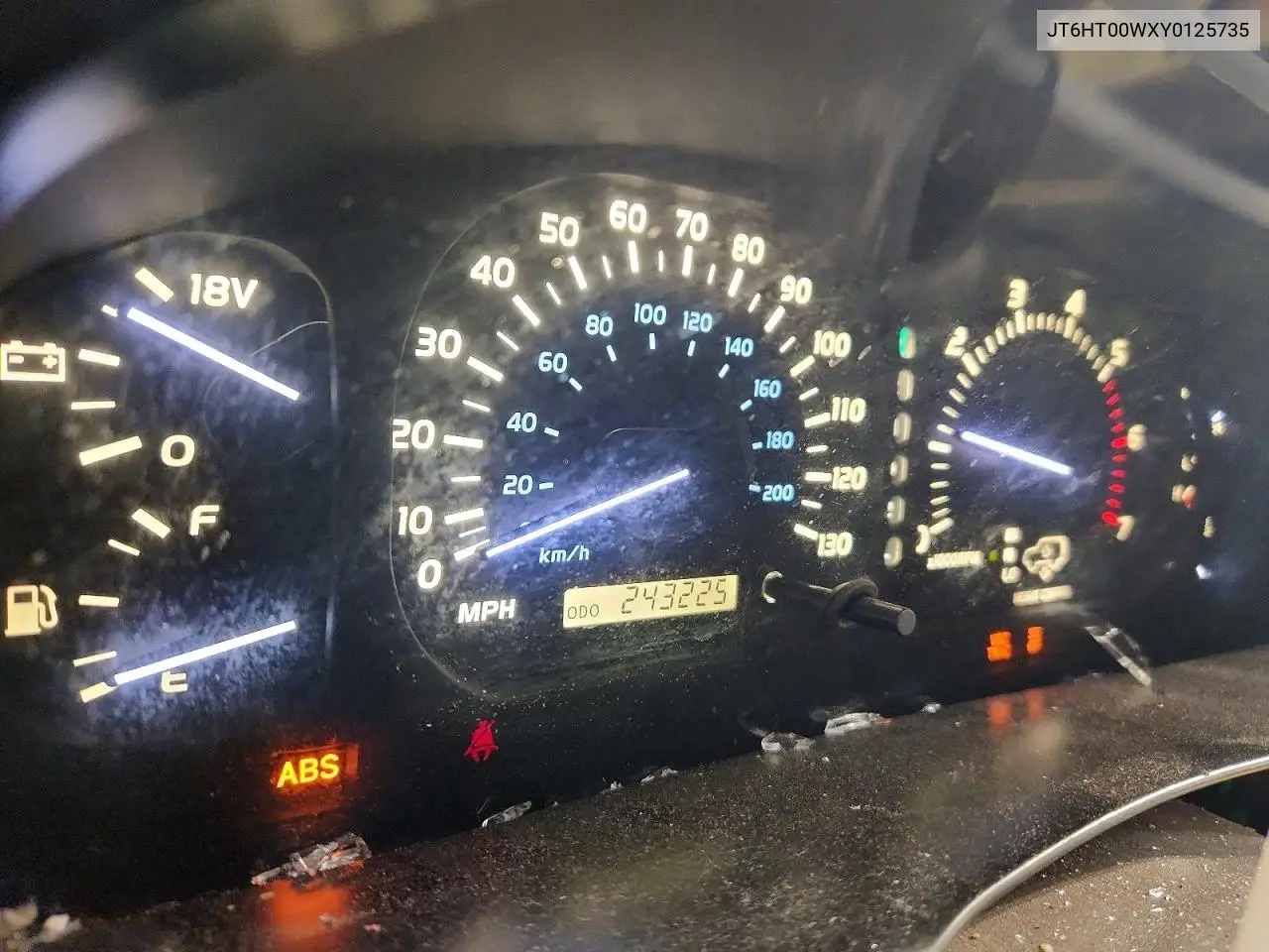 2000 Lexus Lx 470 VIN: JT6HT00WXY0125735 Lot: 51516436