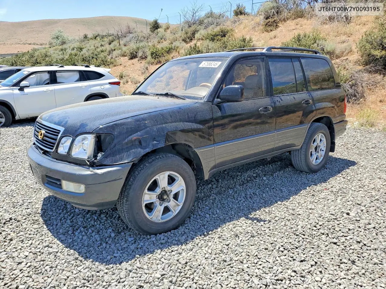2000 Lexus Lx 470 VIN: JT6HT00W7Y0093195 Lot: 57586246