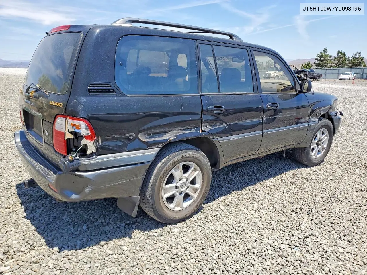 2000 Lexus Lx 470 VIN: JT6HT00W7Y0093195 Lot: 57586246