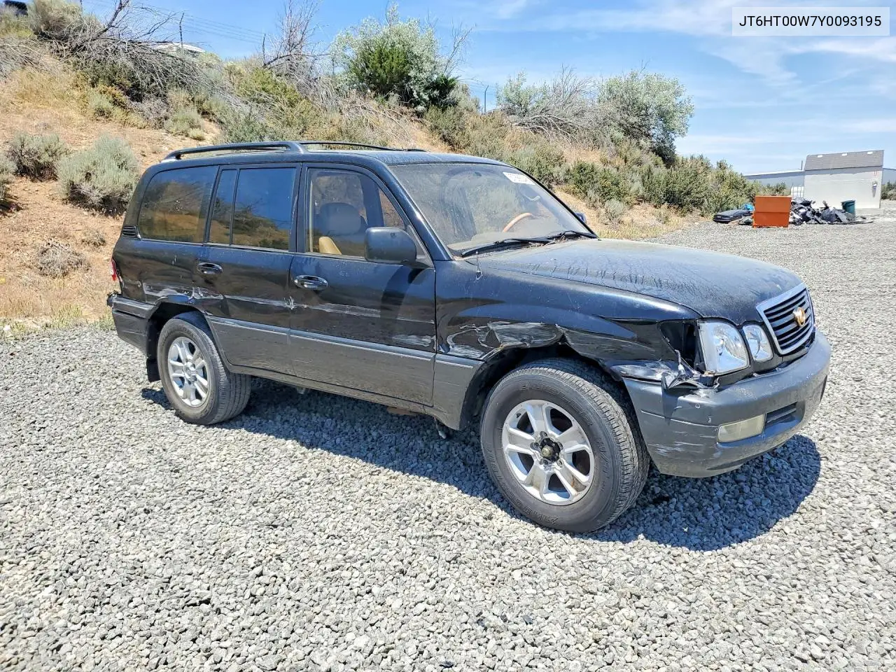 2000 Lexus Lx 470 VIN: JT6HT00W7Y0093195 Lot: 57586246