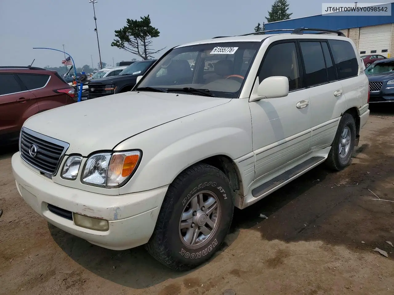 2000 Lexus Lx 470 VIN: JT6HT00W5Y0098542 Lot: 61555776