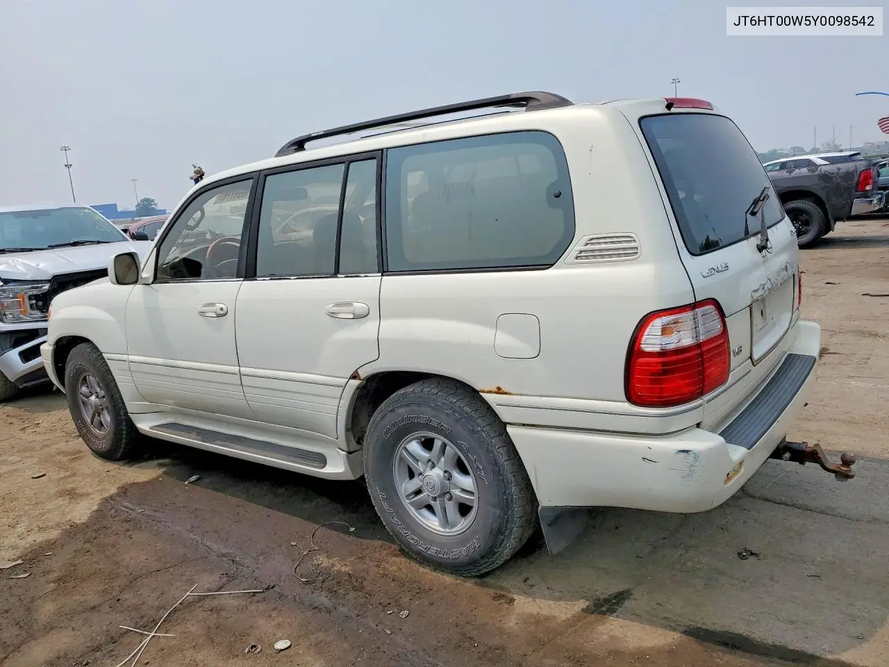 2000 Lexus Lx 470 VIN: JT6HT00W5Y0098542 Lot: 61555776