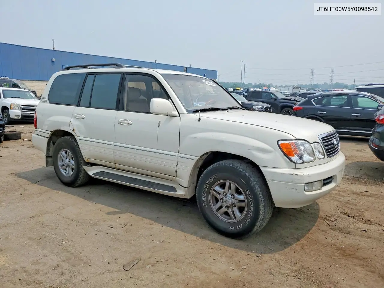 2000 Lexus Lx 470 VIN: JT6HT00W5Y0098542 Lot: 61555776