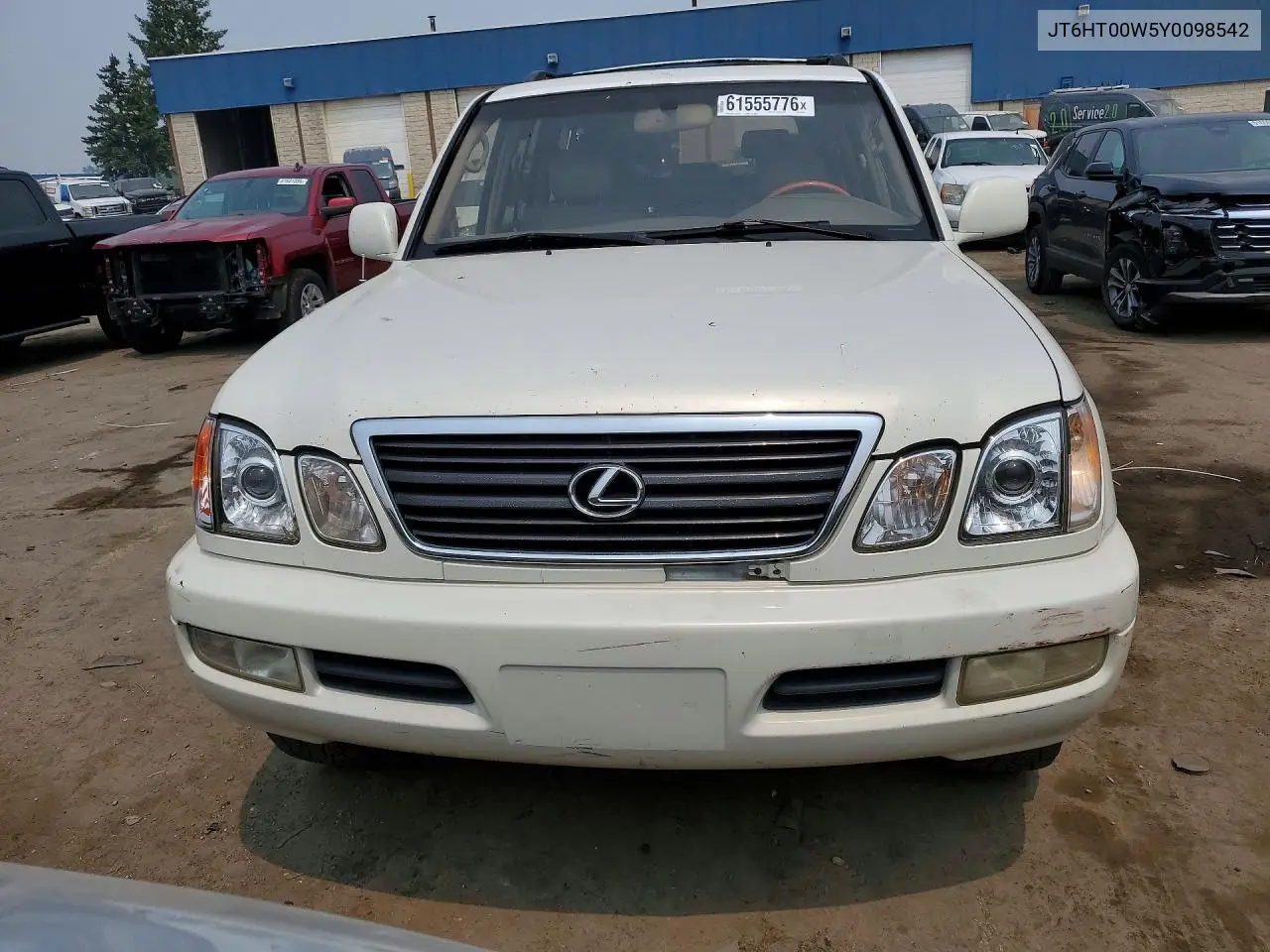 2000 Lexus Lx 470 VIN: JT6HT00W5Y0098542 Lot: 61555776