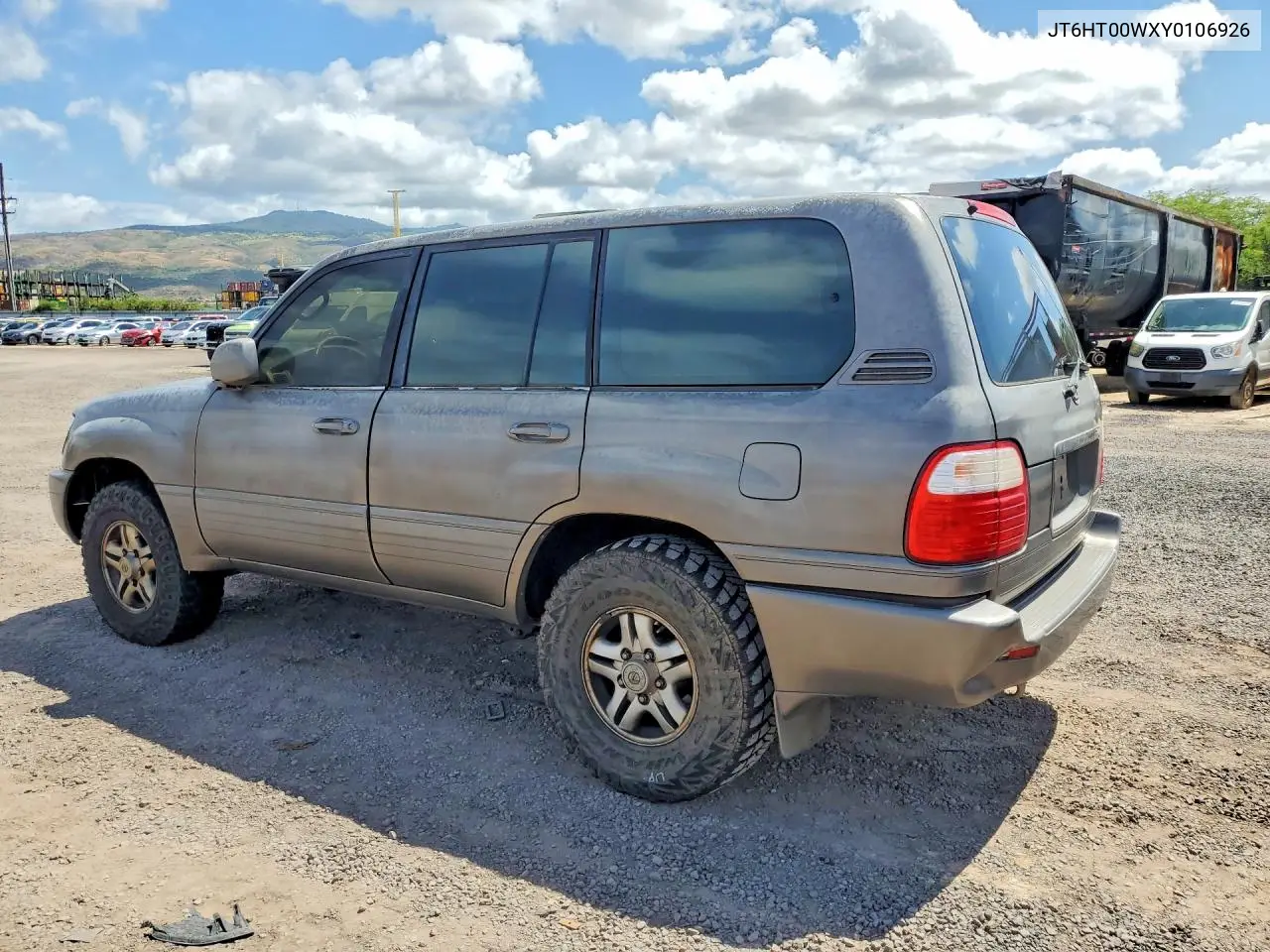 2000 Lexus Lx 470 VIN: JT6HT00WXY0106926 Lot: 61748786