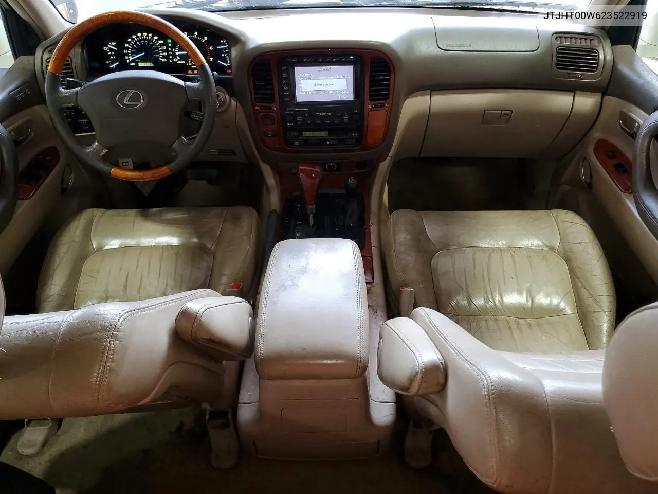 2002 Lexus Lx 470 VIN: JTJHT00W623522919 Lot: 59704996