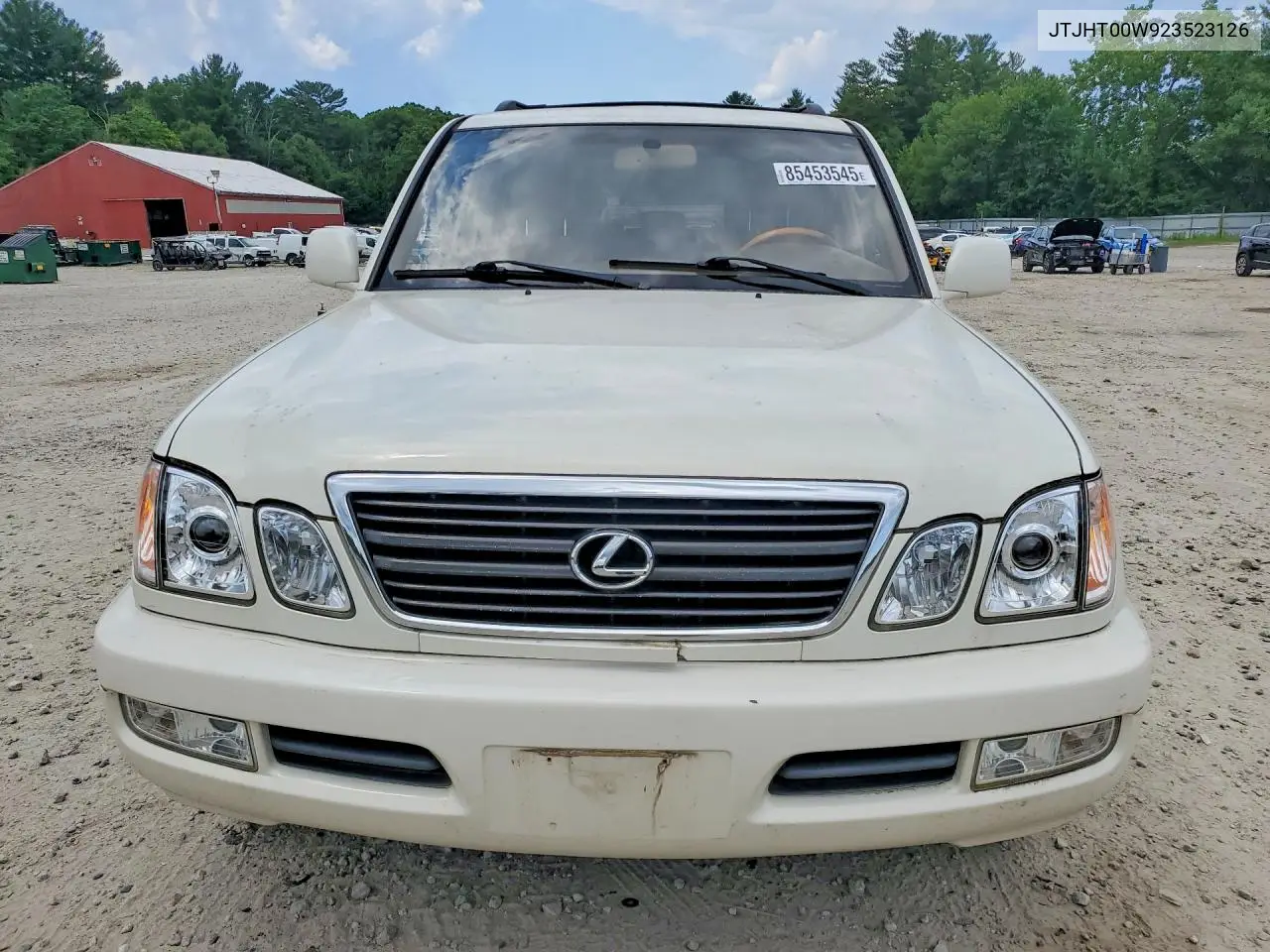 2002 Lexus Lx 470 VIN: JTJHT00W923523126 Lot: 85453545