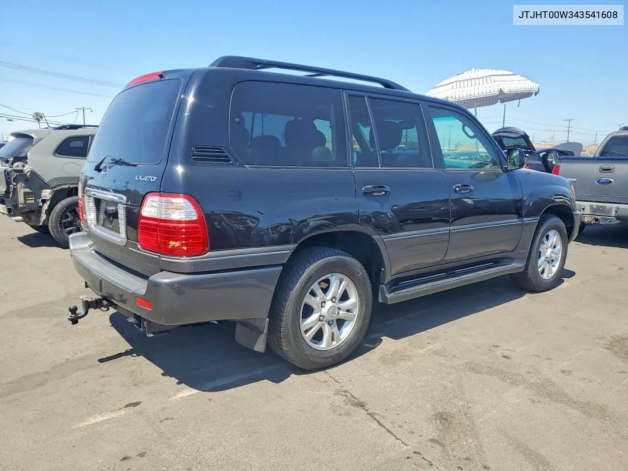 2004 Lexus Lx 470 VIN: JTJHT00W343541608 Lot: 53115446