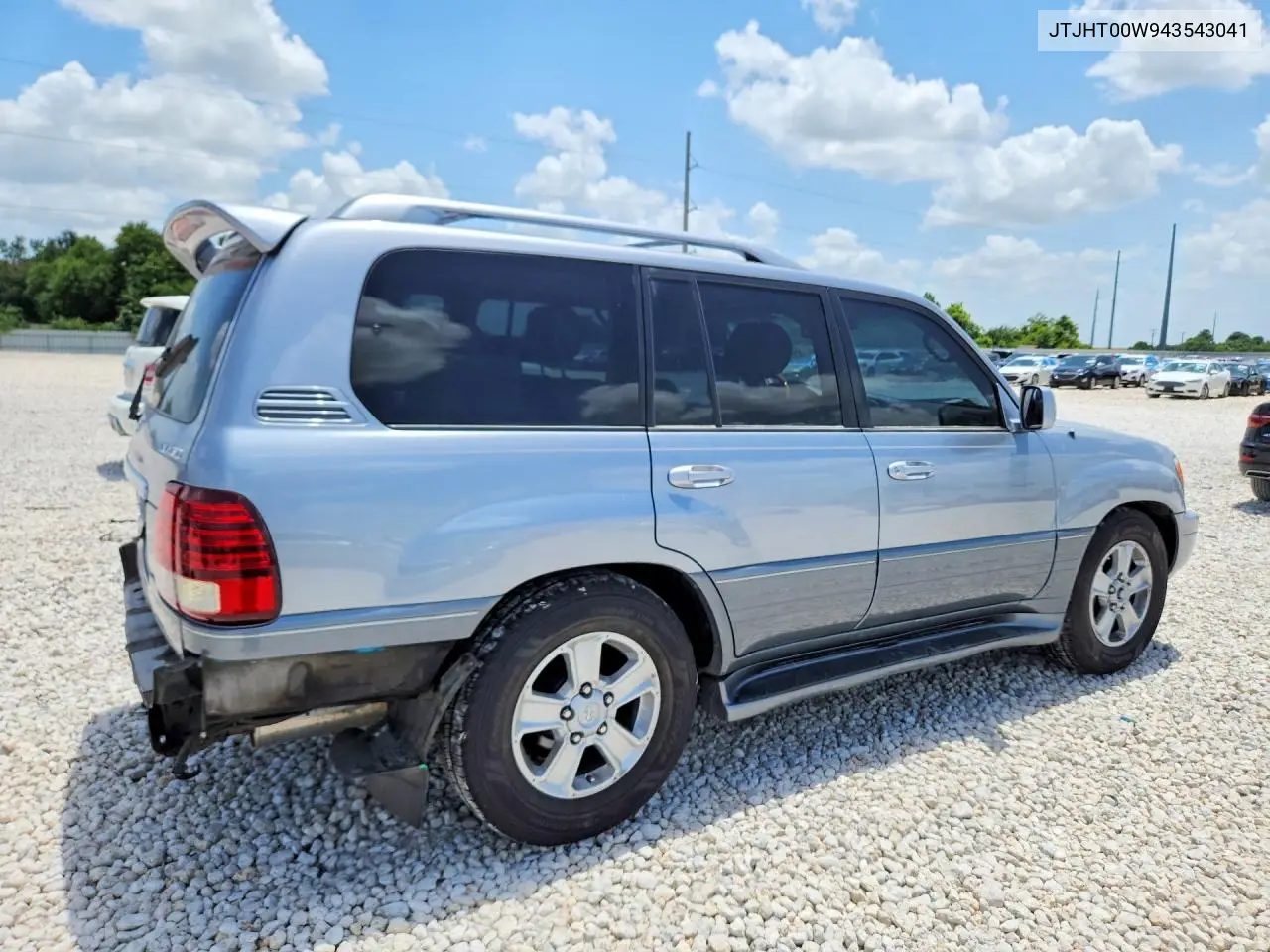 2004 Lexus Lx 470 VIN: JTJHT00W943543041 Lot: 55999946
