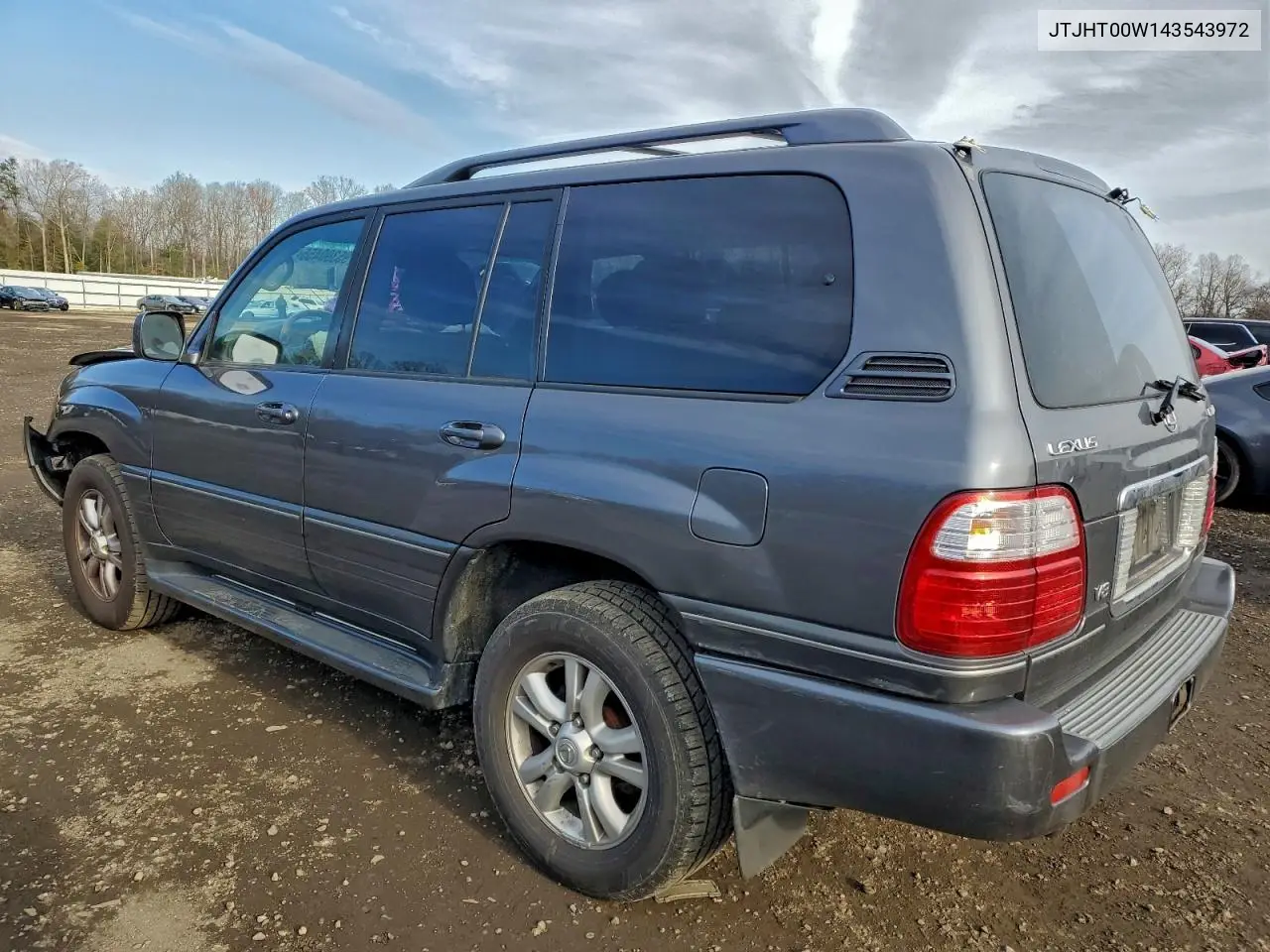 2004 Lexus Lx 470 VIN: JTJHT00W143543972 Lot: 58311586