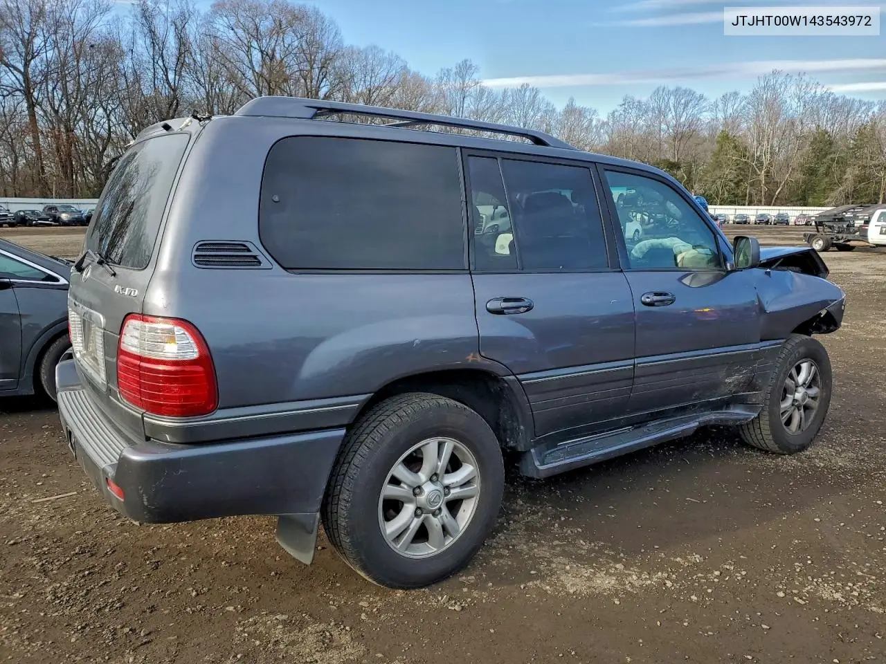 2004 Lexus Lx 470 VIN: JTJHT00W143543972 Lot: 58311586