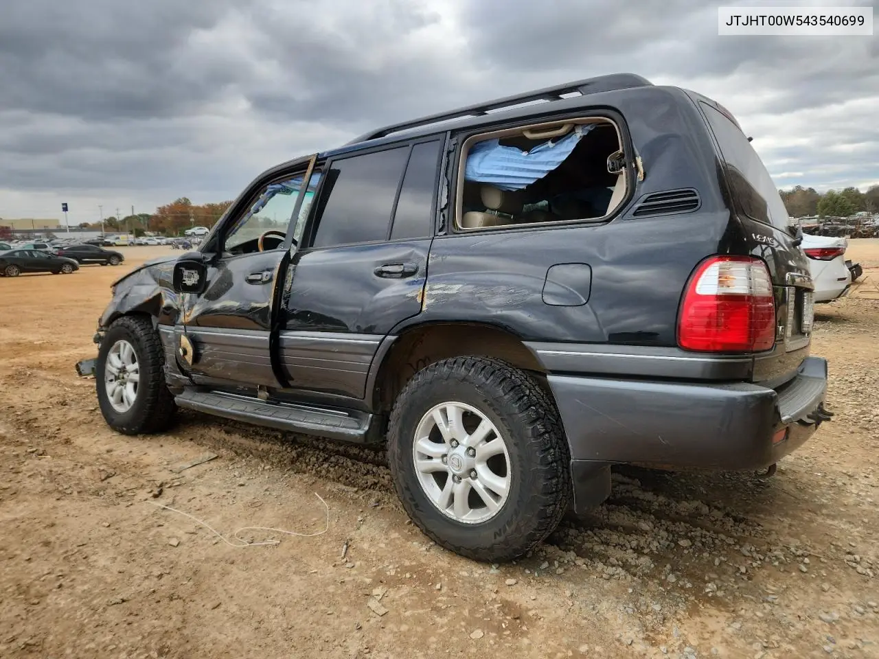 2004 Lexus Lx 470 VIN: JTJHT00W543540699 Lot: 95222845