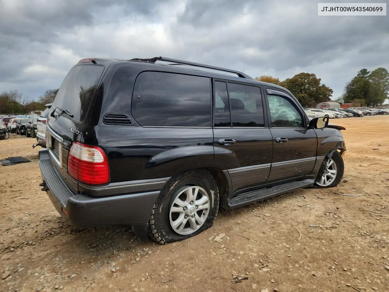 2004 Lexus Lx 470 VIN: JTJHT00W543540699 Lot: 95222845