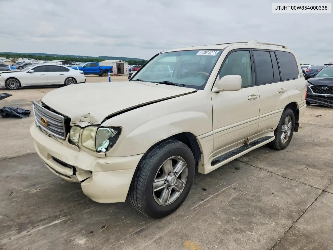 2005 Lexus Lx 470 VIN: JTJHT00W854000338 Lot: 52015206