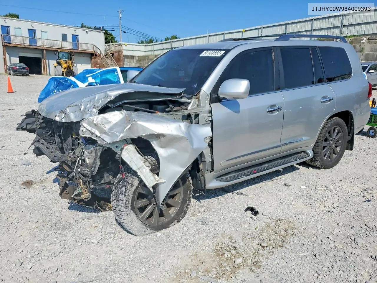 2008 Lexus Lx 570 VIN: JTJHY00W984009393 Lot: 61108566