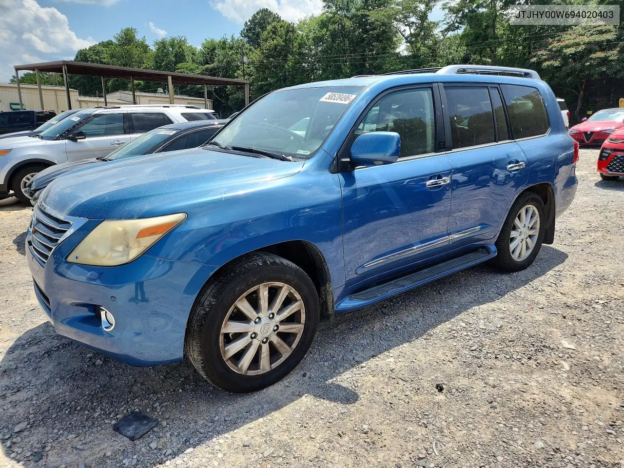 2009 Lexus Lx 570 VIN: JTJHY00W694020403 Lot: 58528496