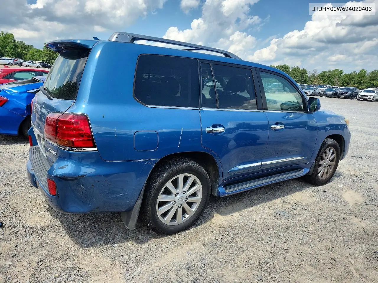 2009 Lexus Lx 570 VIN: JTJHY00W694020403 Lot: 58528496