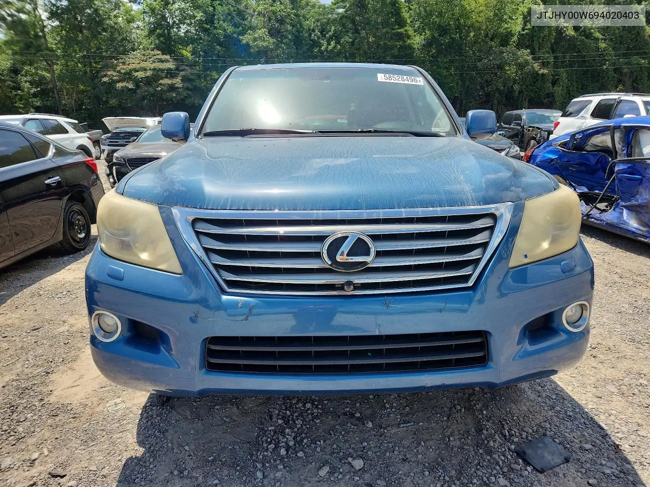 2009 Lexus Lx 570 VIN: JTJHY00W694020403 Lot: 58528496
